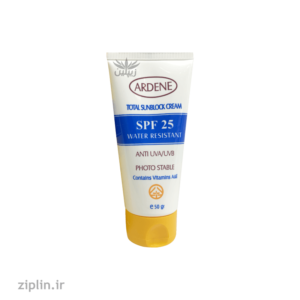 کرم ضد آفتاب spf25 و ضد آب آردن