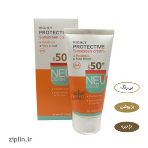 کرم ضد آفتاب خشک و معمولی SPF50 نئودرم