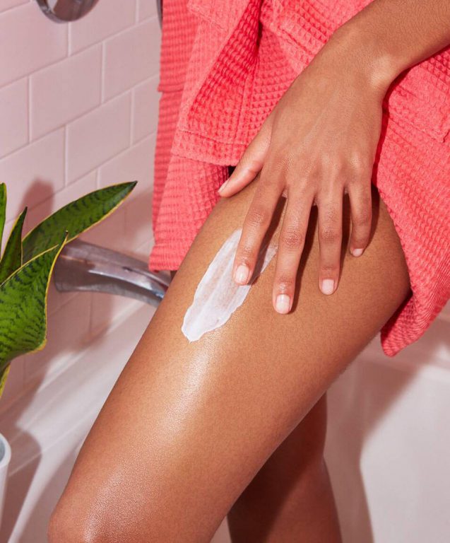 using body lotion