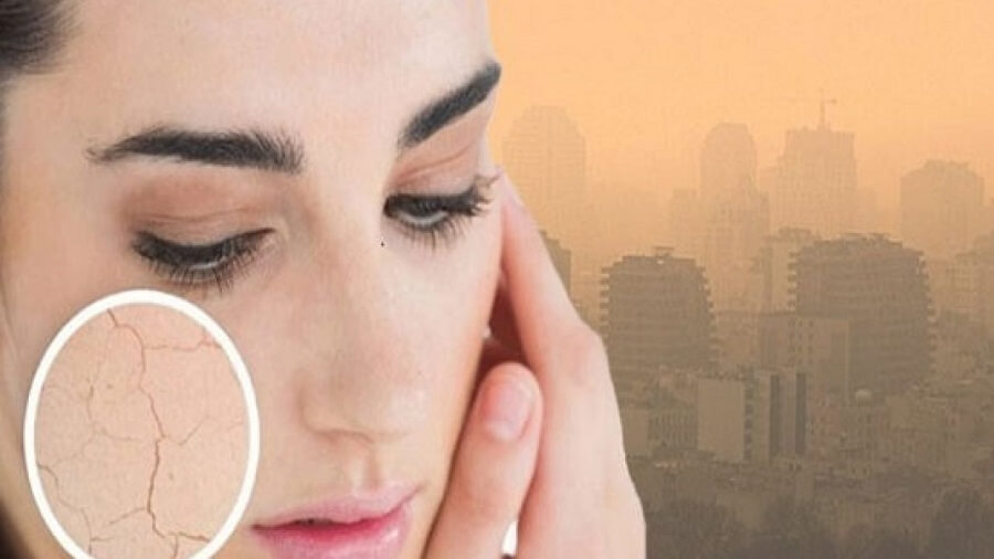 تاثیر آلودگی هوا روی پوست
