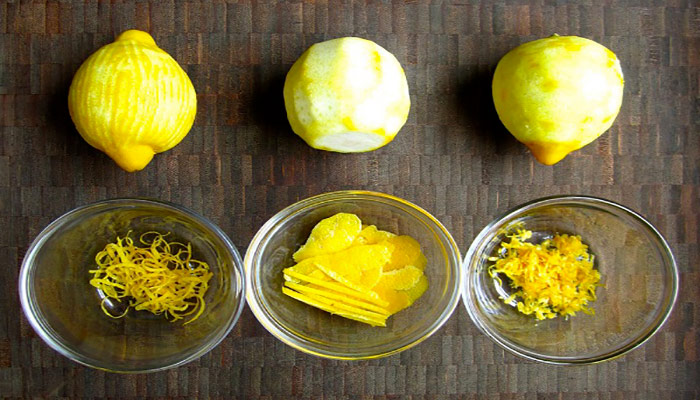 استفاده از پوست مرکباتی مانند: لیمو و پرتقال.